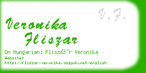 veronika fliszar business card